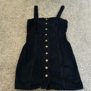 Aero navy blue corduroy dress